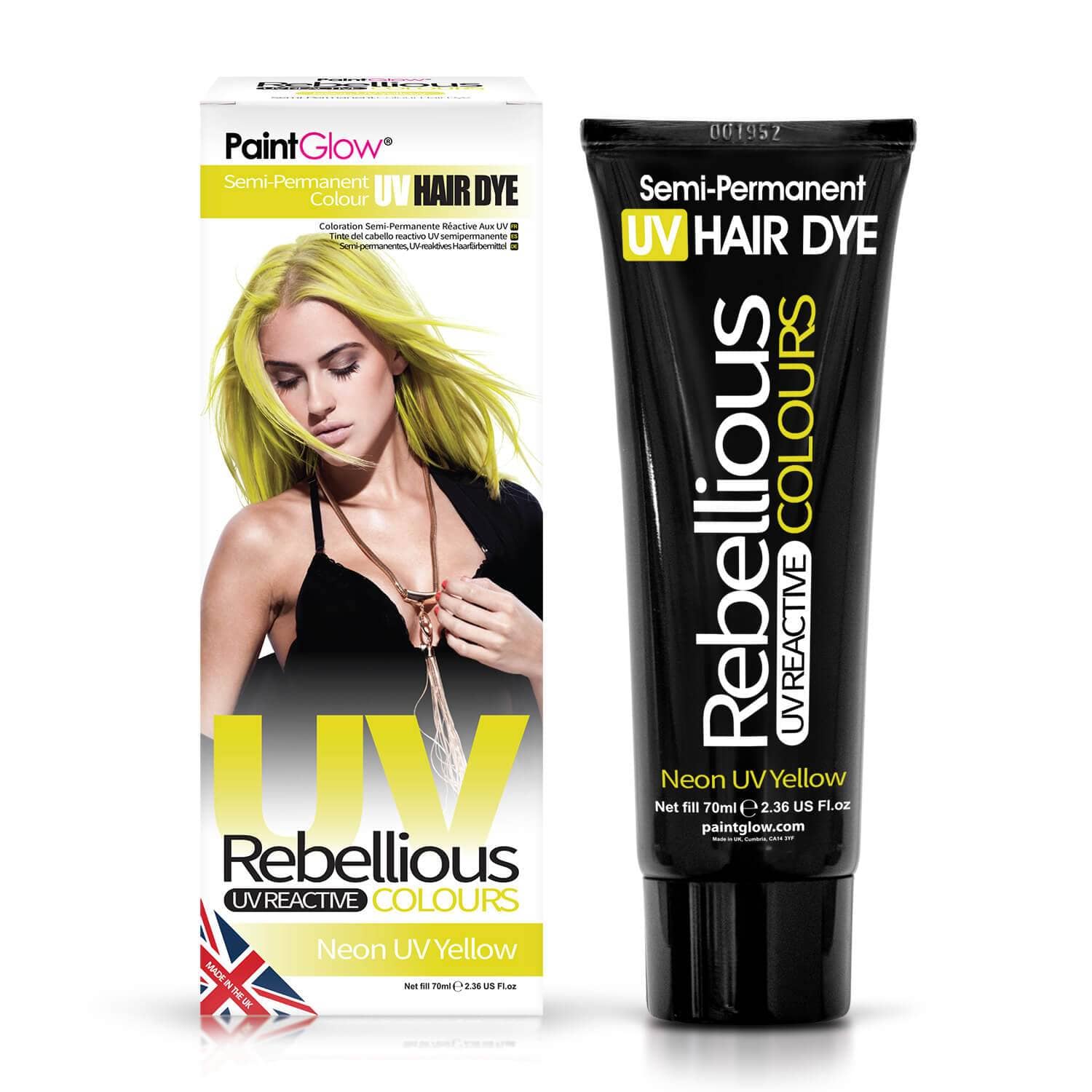 Rebellious Hårfarve Neon UV Yellow - Fatima.Dk