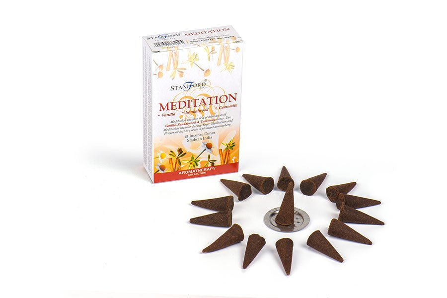 Røgelse Cones Stamford Meditation - Fatima.Dk