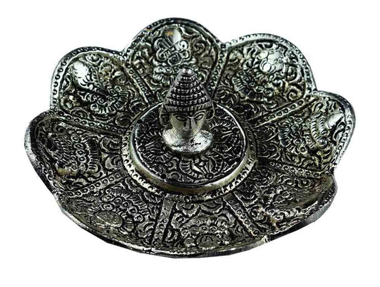Røgelsesholder Metal Nuphar Buddha - Fatima.Dk