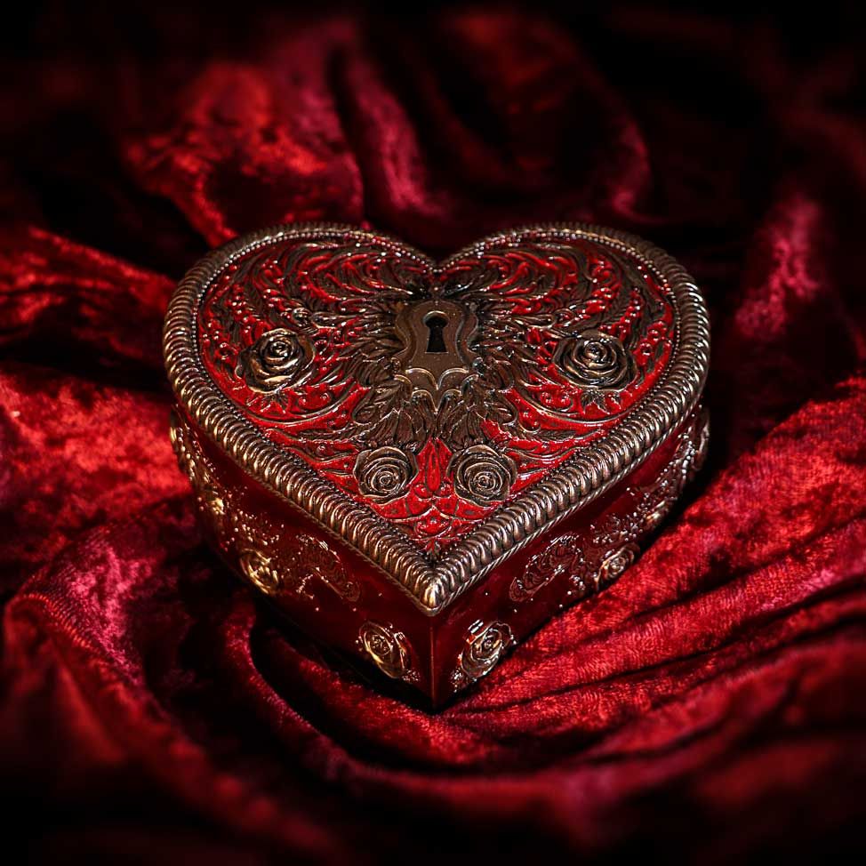 Skrin Heart and Key by Vincent Hie (11,3cm) - Fatima.Dk