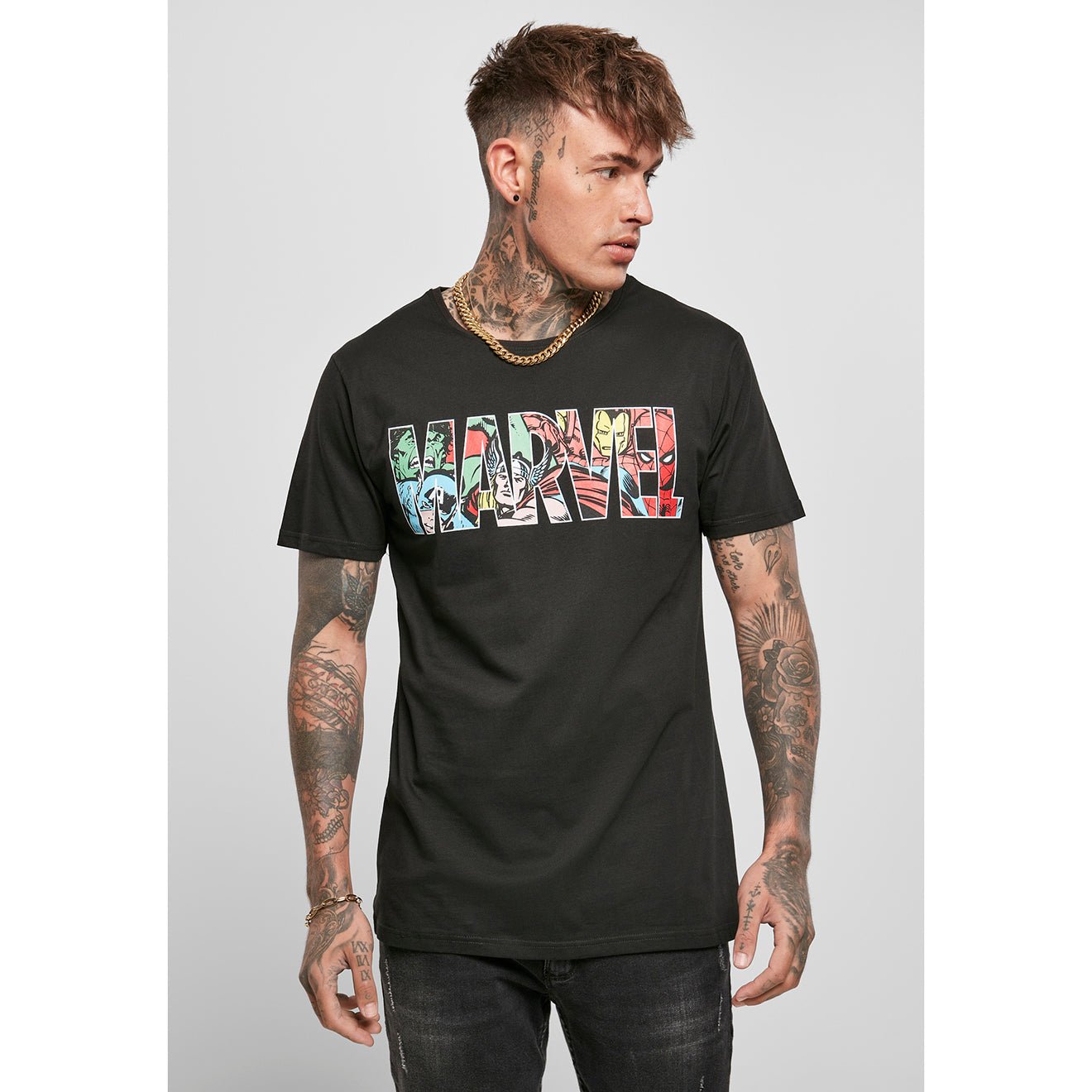 T-shirt Marvel logo (Unisex) - Fatima.Dk