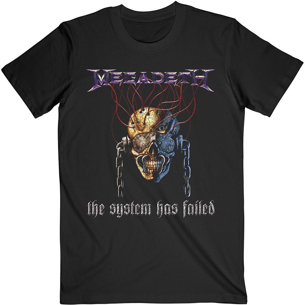 T-shirt Megadeth - Systems Fail (Unisex) - Fatima.Dk