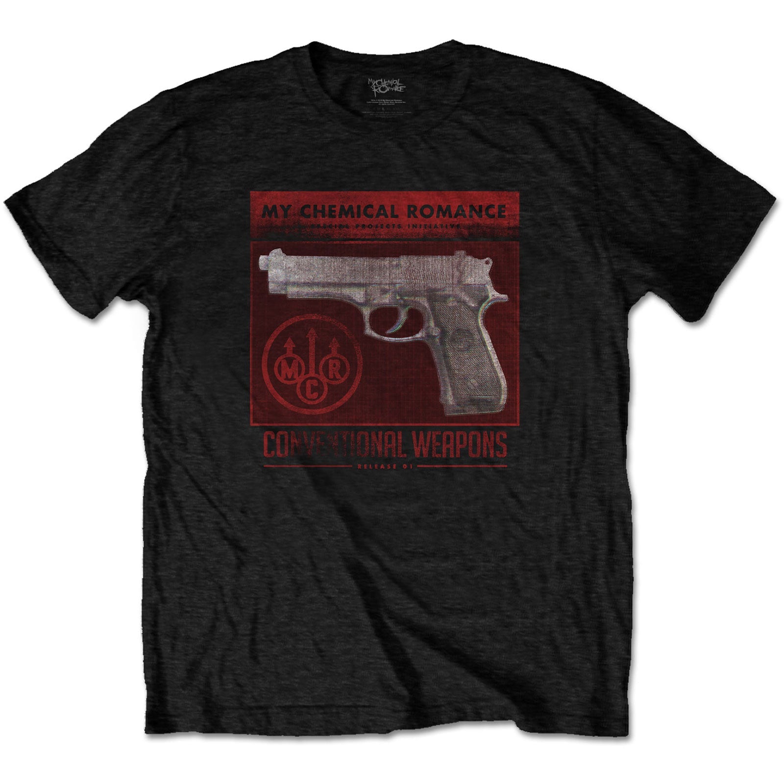 T-shirt My Chemical Romance - Gun (Unisex) - Fatima.Dk