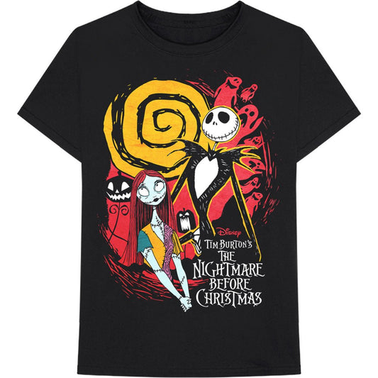 T-shirt Nightmare Before Christmas Gold Moon (Unisex) - Fatima.Dk