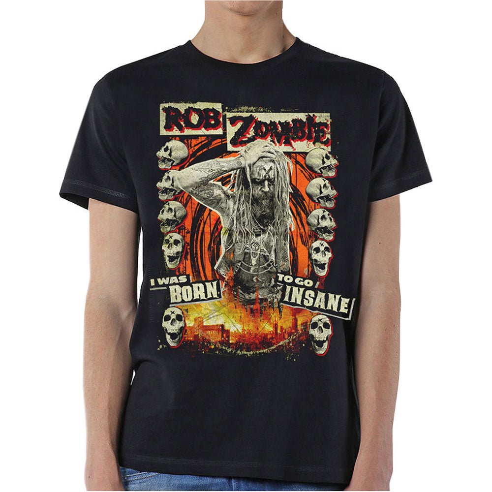 T-shirt Rob Zombie - Born Insane (Unisex) - Fatima.Dk