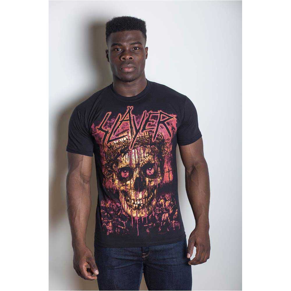 T-shirt Slayer - Crowned Skull (Unisex) - Fatima.Dk