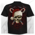 Indlæs billede i Gallery viewer, T-shirt Spiral Candy Cane Santa - Fatima.Dk
