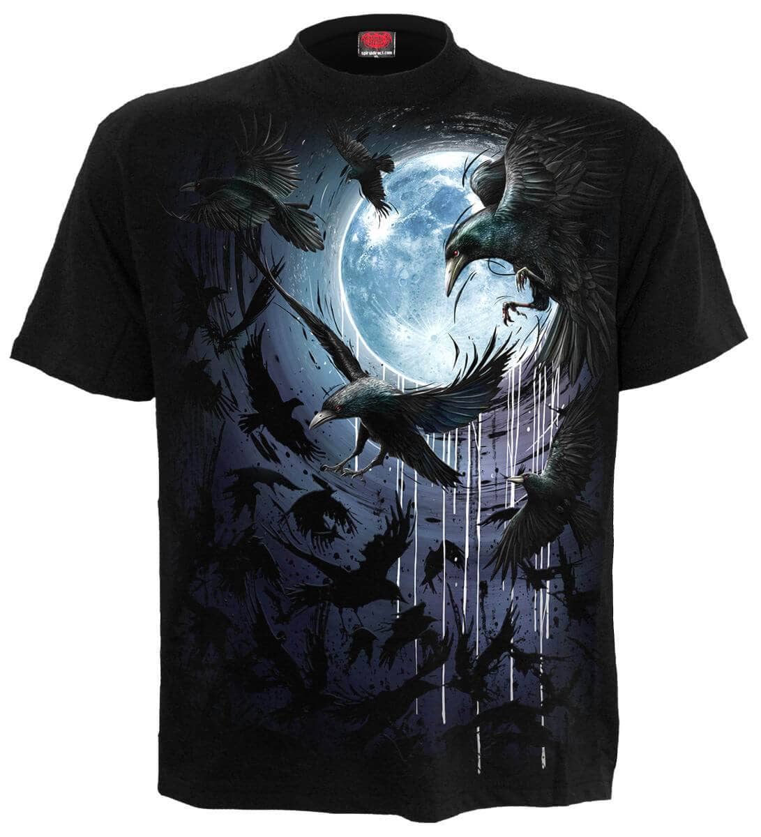 T-shirt Spiral Crow Moon - Fatima.Dk