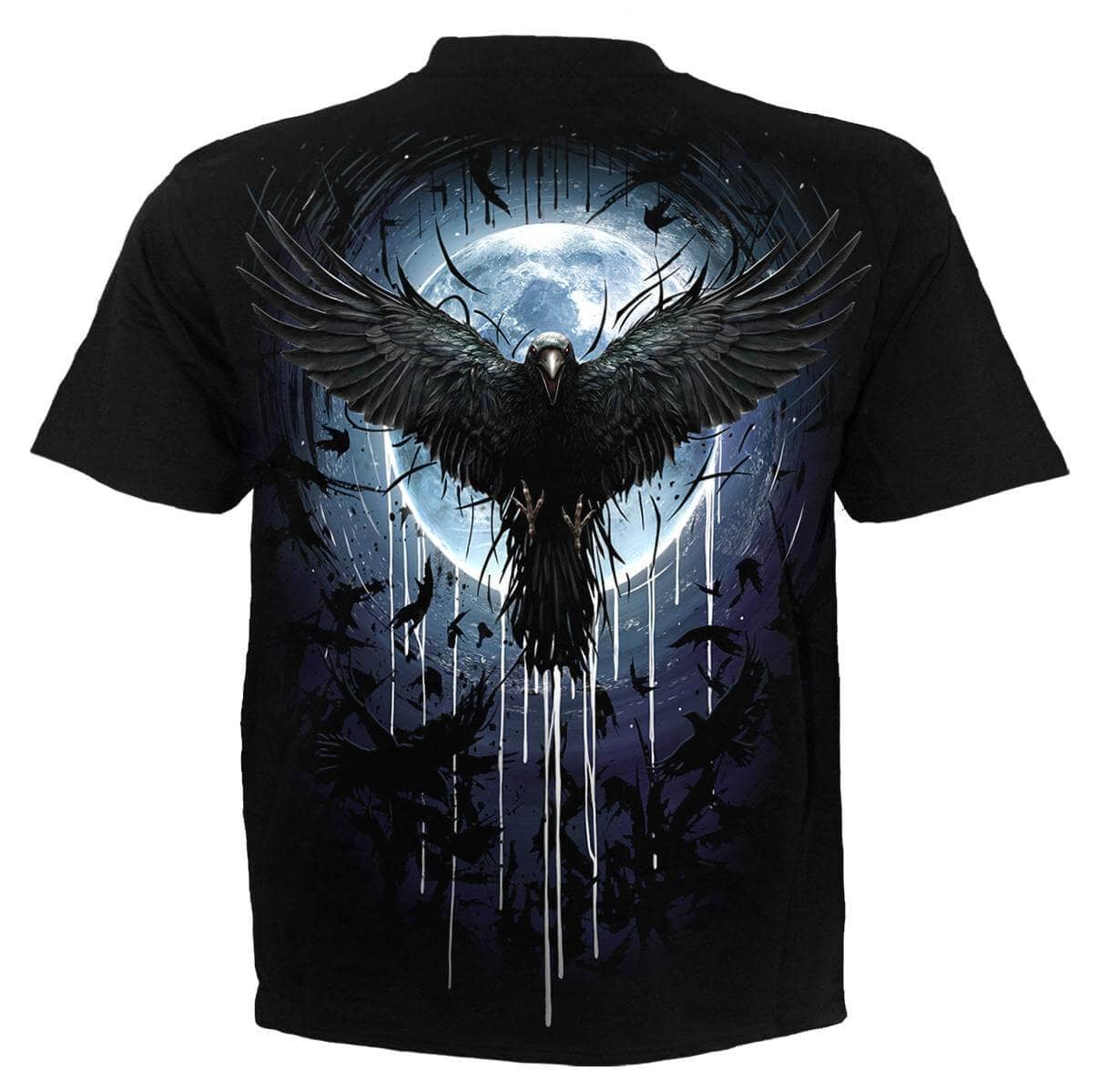 T-shirt Spiral Crow Moon - Fatima.Dk