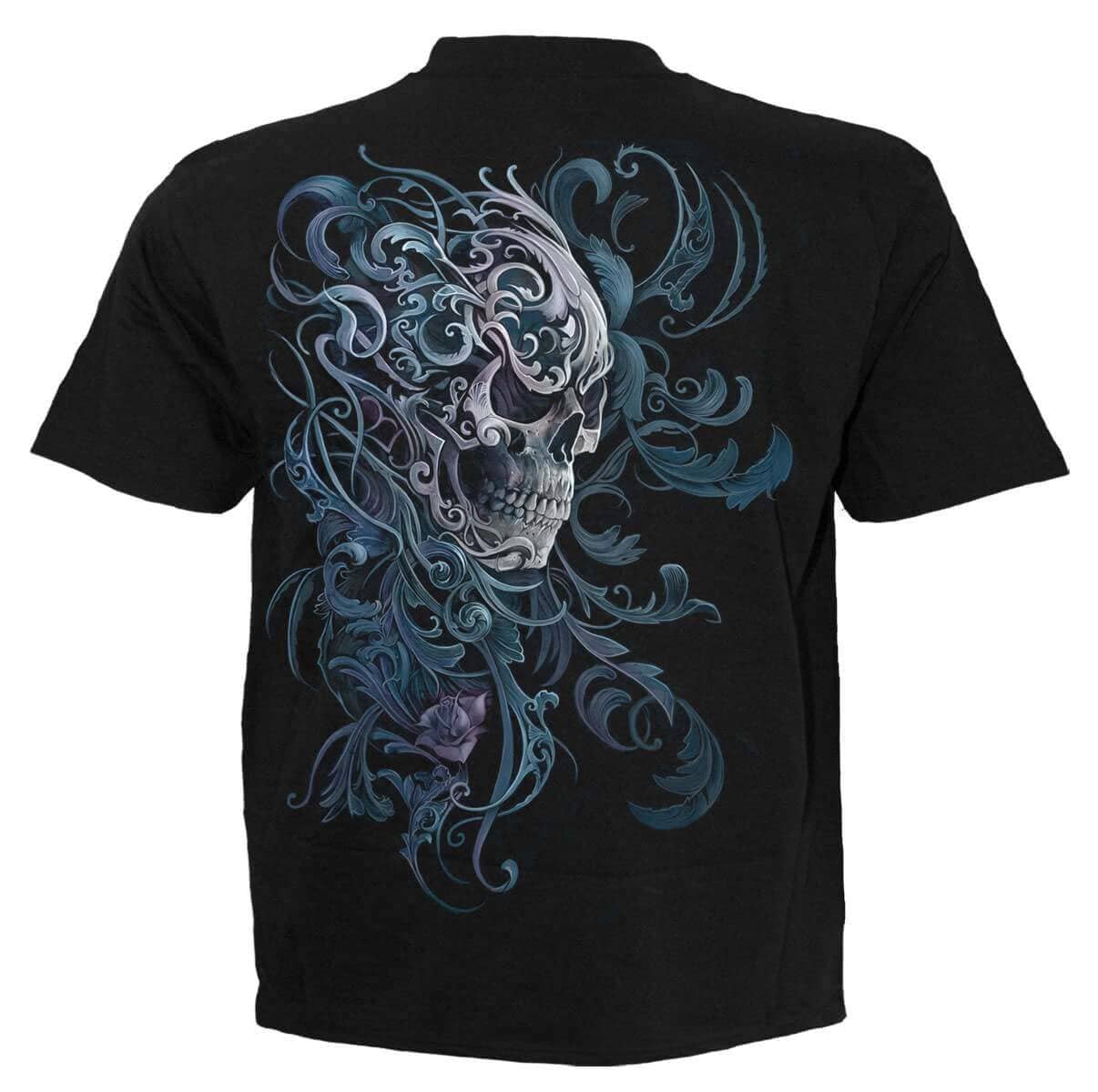 T-shirt Spiral Rococo Skull - Fatima.Dk