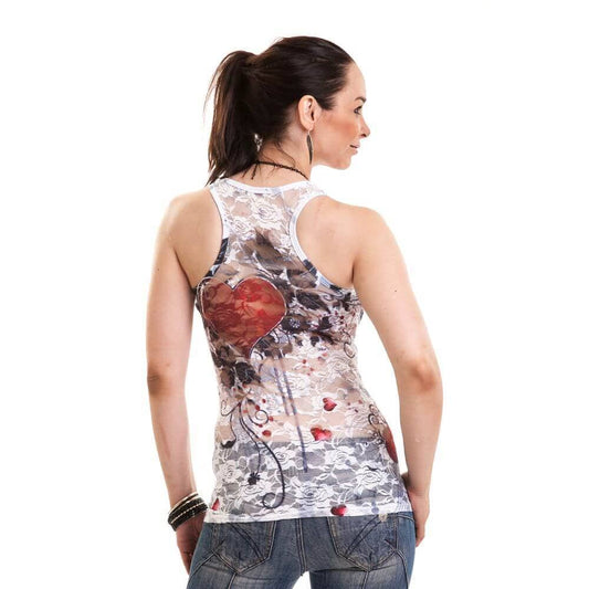 T-shirt / Vest Rose Heart - Fatima.Dk