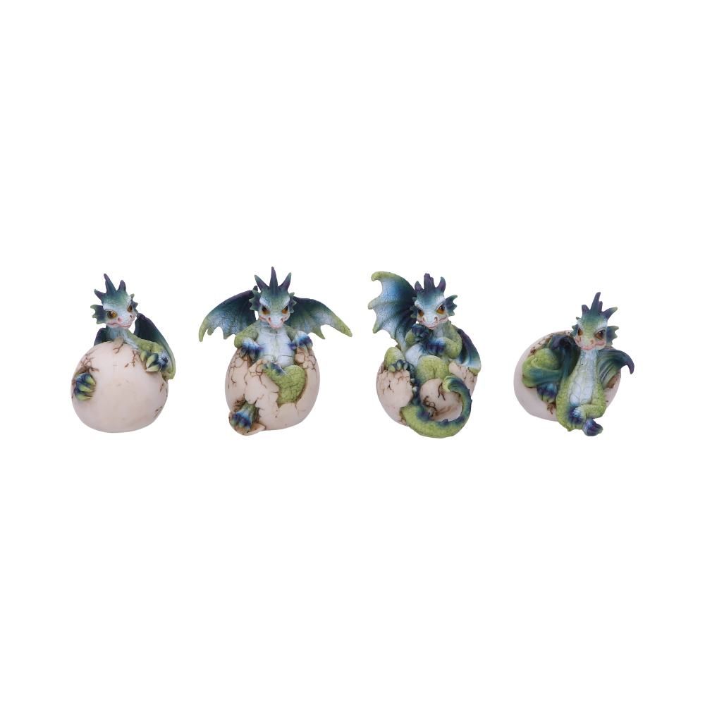 Figur Hatchlings Emergence Drager (Sæt med 4) (8cm)